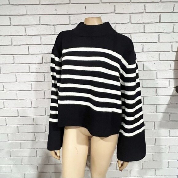 J.Crew Chunky Crewneck Sweater Supersoft Yarn NWT –Wool-Alpaca Blend Cropped - M - Picture 8 of 9